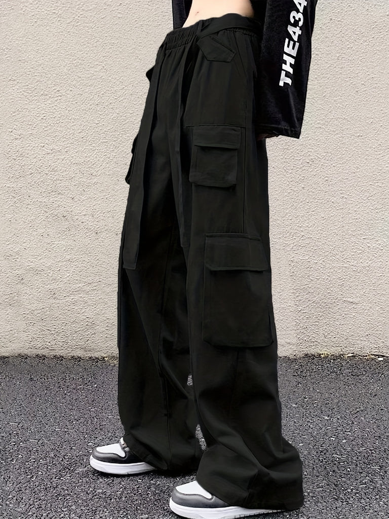 Loose Fit Multi Pocket Casual Pants