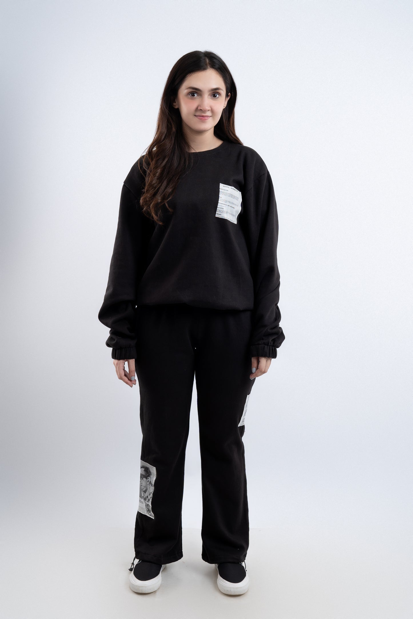 Black Patchwork Co-Ord Set