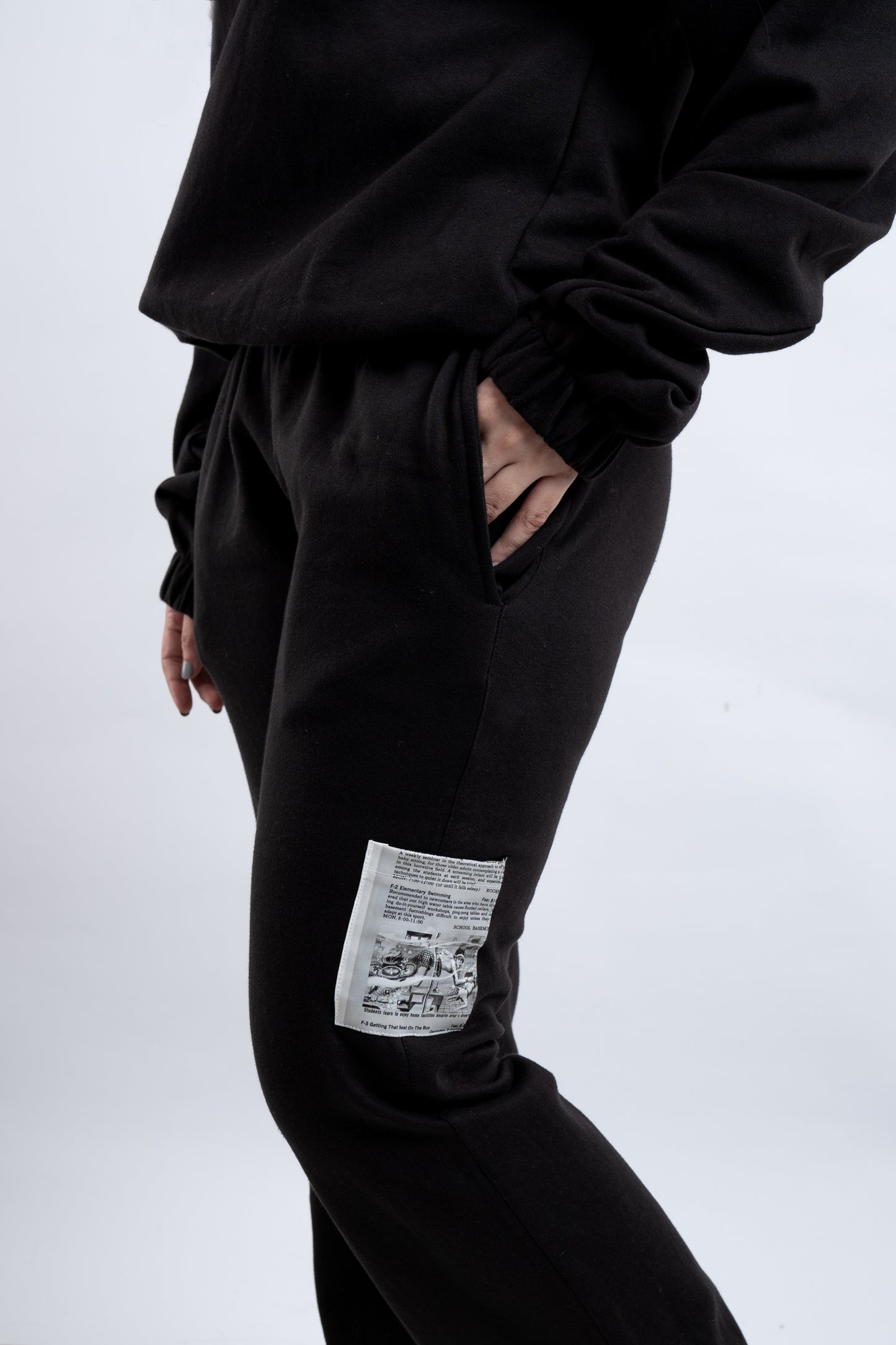 Black Patchwork Co-Ord Set