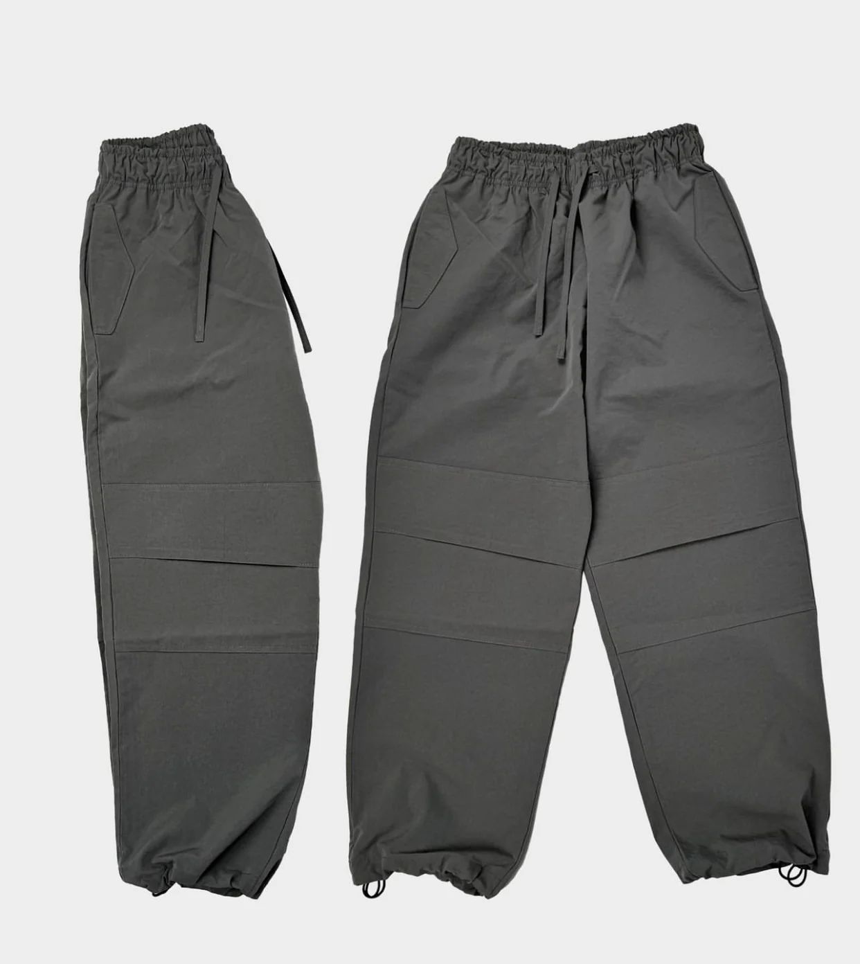 Basic Parachute Pants with Knee Line