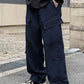 Flap Pocket Side Drawstring Waist Cargo