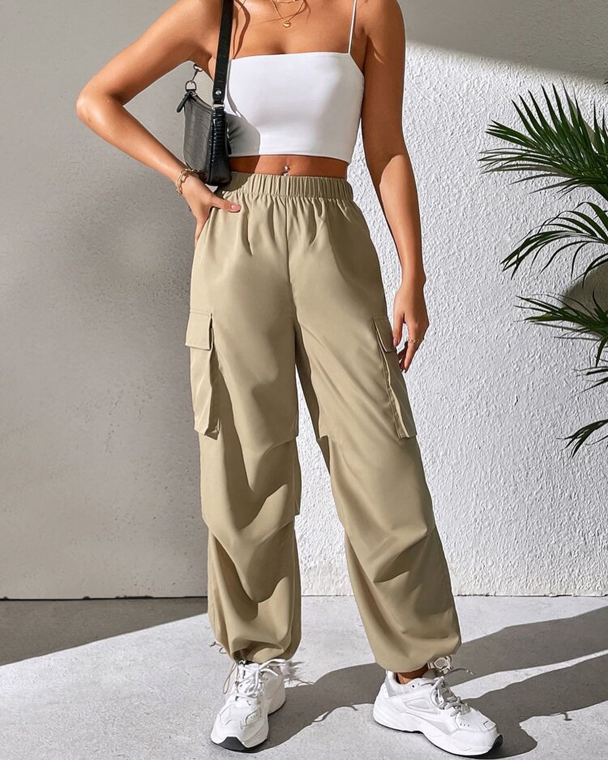 PETITE Flap Pocket Side Cargo Trousers