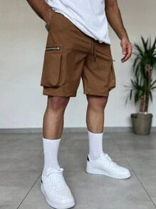 Men's Drawstring Waist Casual Shorts