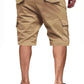 Flap Pockets Drawstring Cargo Shorts