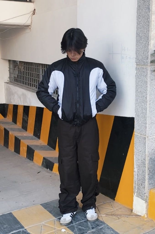 Wind break contrast jacket