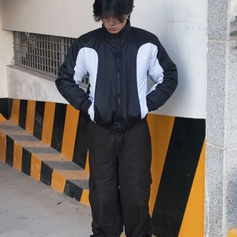 Wind break contrast jacket