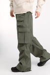 Dual Pocket Wide-Leg Cargo