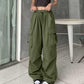 Womens High Waist Baggy Cargo Pants