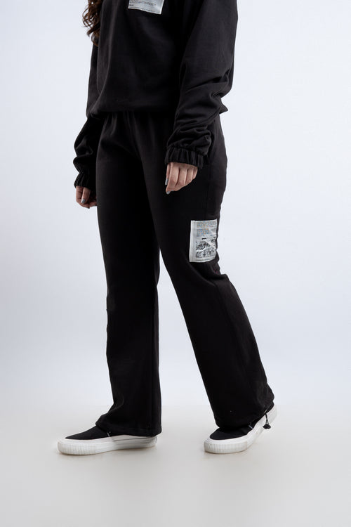 Black Patchwork Co-Ord Set