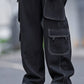 Cargo pant with white thread