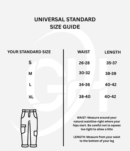 Cargo pant with white thread