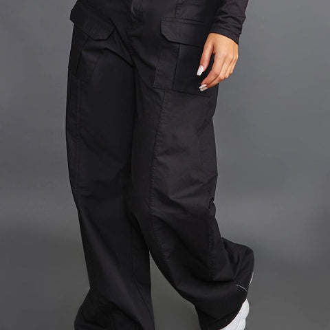 High-Waisted Cargo Pants