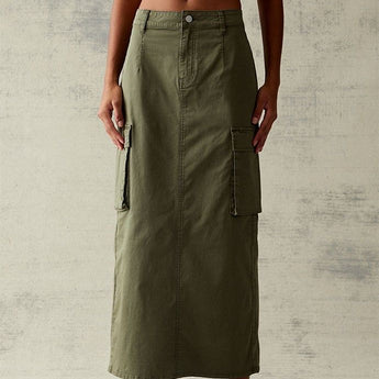 Urban Explorer Midi Skirt (Olive)